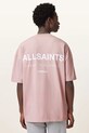 AllSaints tricou din bumbac UNDERGROUND M071PB roz SS25