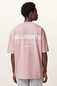 AllSaints tricou din bumbac UNDERGROUND M071PB roz NC25