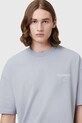 AllSaints t-shirt bawełniany UNDERGROUND niebieski M071PB