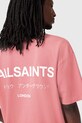 Îmbrăcăminte AllSaints tricou din bumbac UNDERGROUND M071PB roz