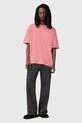 AllSaints tricou din bumbac UNDERGROUND M071PB roz