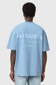 AllSaints t-shirt bawełniany UNDERGROUND M071PB niebieski SS25