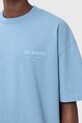 AllSaints t-shirt bawełniany UNDERGROUND niebieski M071PB