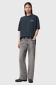 Odzież AllSaints t-shirt bawełniany UNDERGROUND M071PB granatowy