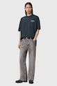 Odzież AllSaints t-shirt bawełniany UNDERGROUND M071PB granatowy