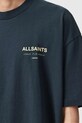AllSaints t-shirt bawełniany UNDERGROUND granatowy M071PB