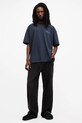 AllSaints tricou din bumbac UNDERGROUND M071PB bleumarin