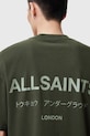 Одежда Хлопковая футболка AllSaints UNDERGROUND M071PB зелёный