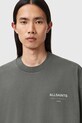 AllSaints t-shirt bawełniany UNDERGROUND zielony M071PB