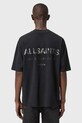 AllSaints t-shirt bawełniany UNDERGROUND M071PB czarny NC25