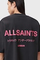 AllSaints t-shirt bawełniany UNDERGROUND M071PB czarny