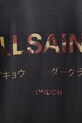 AllSaints t-shirt bawełniany UNDERGROUND M071PB czarny
