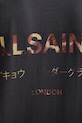 Bavlnené tričko AllSaints UNDERGROUND M071PB čierna
