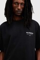 AllSaints tricou din bumbac UNDERGROUND M071PB negru NC25
