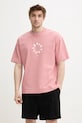 Odzież AllSaints t-shirt bawełniany TIERRA SS CREW M072PB różowy