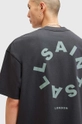 Odzież AllSaints t-shirt bawełniany TIERRA SS CREW M072PB granatowy