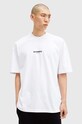 AllSaints t-shirt in cotone SUBVERSE rilassato bianco M074PB