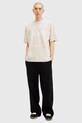 Βαμβακερό μπλουζάκι AllSaints BIGGY M088PB μπεζ