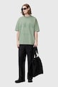 Bavlněné tričko AllSaints BIGGY M088PB zelená