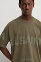 Бавовняна футболка AllSaints BIGGY M088PB зелений