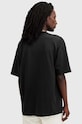Ρούχα Βαμβακερό μπλουζάκι AllSaints BIGGY M088PB μαύρο