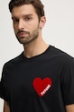 FROM FUTURE tricou din bumbac negru MTS00830