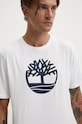 Timberland tricou din bumbac alb TB0A2C2R1001