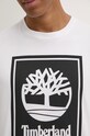 Timberland tricou din bumbac TB0A5WQQP541 alb