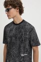 Хлопковая футболка Karl Lagerfeld Jeans серый 246D1703
