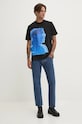 Karl Lagerfeld Jeans tricou din bumbac 246D1705 negru AW24