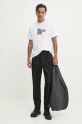 Karl Lagerfeld Jeans tricou din bumbac 246D1711 alb AW24