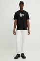 Karl Lagerfeld Jeans tricou din bumbac 246D1711 negru AW24