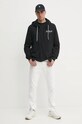 Karl Lagerfeld tricou din bumbac 246M4402 negru AW24