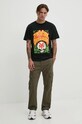Zoo York tricou din bumbac 60690029 negru AW24