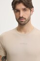 Хлопковая футболка Guess бежевый M4GP39.K7HD0