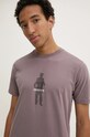C.P. Company t-shirt in cotone violetto 17CMTS164A006586W