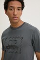 C.P. Company t-shirt bawełniany szary 17CMTS239A005431S