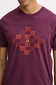 Bavlnené tričko C.P. Company burgundské 17CMTS240A005431G