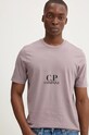 C.P. Company tricou din bumbac 17CMTS241A005431G violet