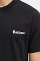 Barbour tricou din bumbac Bowery OS Graphic negru MTS1338