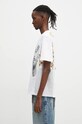 Marine Serre t-shirt Regenerated Graphic T-Shirts Regular Fit T-Shirt MTT080A.UJER0003 white AW24