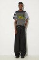 Majica kratkih rukava Marine Serre Regenerated Graphic T-Shirts Regular Fit T-Shirt MTT080A.UJER0003 siva