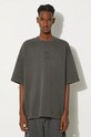 Daily Paper cotton t-shirt Buffering Oversized SS relaxed gray 2421078