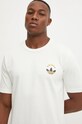 Бавовняна футболка adidas Originals бежевий IW3252