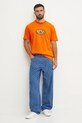 Бавовняна футболка adidas Originals JM0480 помаранчевий AW24
