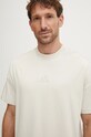 Бавовняна футболка adidas All SZN бежевий IY4146