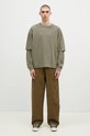 DARKPARK longsleeve din bumbac Theo MJE08.JTS01.W615 verde