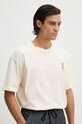 Drôle de Monsieur cotton t-shirt Le T-Shirt DrUle Grappe E.TS212.CO165.CM beige
