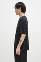 Drôle de Monsieur tricou din bumbac Le T-Shirt D Raisin E.TS213.CO002.BL negru AW24