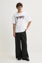 Fiorucci tricou din bumbac M01FMTSH103CJ01WH04 alb AW24